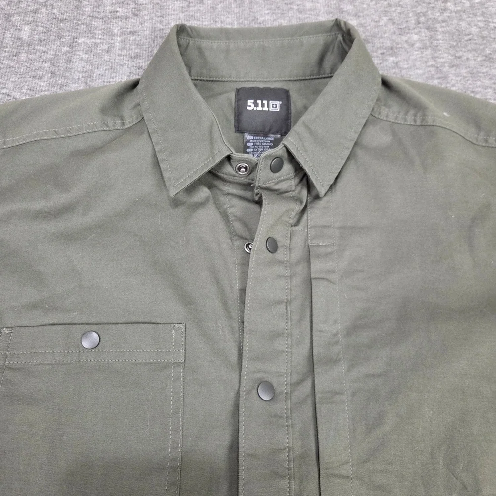 5.11 Tactical Shirt Men XL Jackson Long Sleeve  Olive Green Ready Pocket - Picture 4 of 13